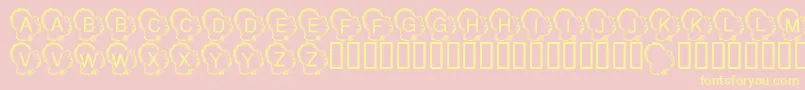 LmsTurkeyDay Font – Yellow Fonts on Pink Background