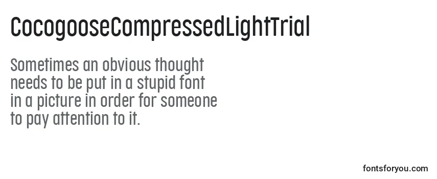 CocogooseCompressedLightTrial Font