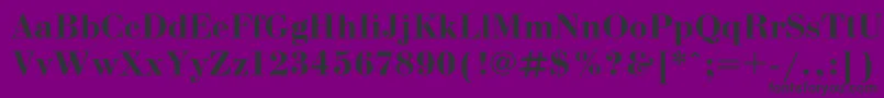 BodonicBold Font – Black Fonts on Purple Background