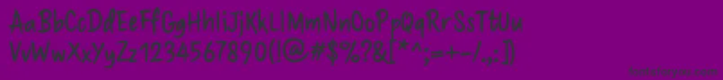 Brushaff Font – Black Fonts on Purple Background