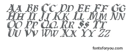 WarsOfAsgardCondensedItalic-fontti