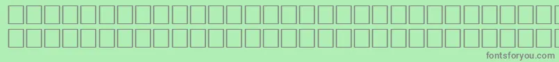 Fonte JasperRegular – fontes cinzas em um fundo verde