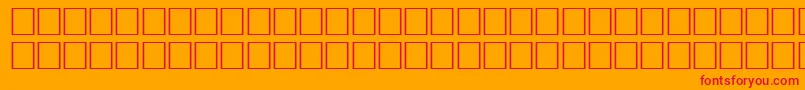 JasperRegular Font – Red Fonts on Orange Background