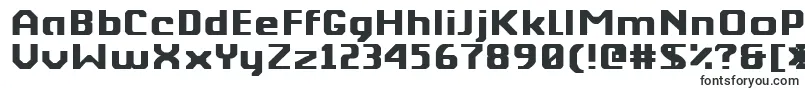 Шрифт BerkeliumType – блочные шрифты