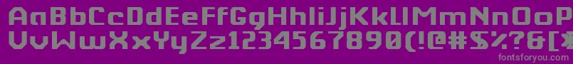 フォントBerkeliumType – 紫の背景に灰色の文字