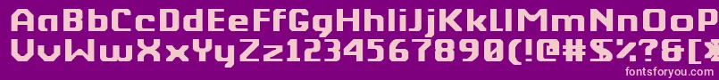 BerkeliumType Font – Pink Fonts on Purple Background