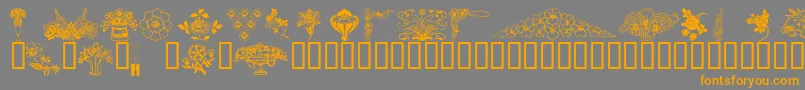 Lisätietoja Wmflower3-fontista Wmflower3-fontti – oranssit fontit harmaalla taustalla