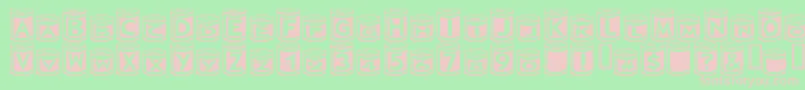 Cangoods Font – Pink Fonts on Green Background