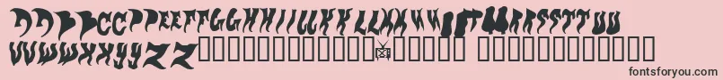 Evol Font – Black Fonts on Pink Background