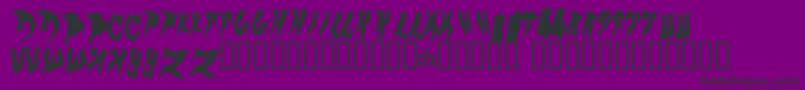 Evol Font – Black Fonts on Purple Background
