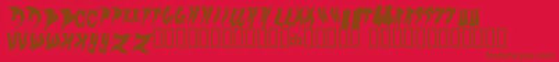 More about Evol Font Evol Font – Brown Fonts on Red Background