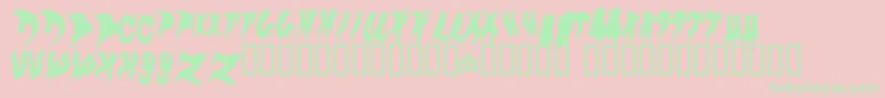 Evol Font – Green Fonts on Pink Background
