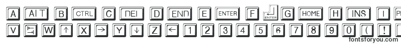 KeycapsRegular Font – Fonts for Microsoft Excel