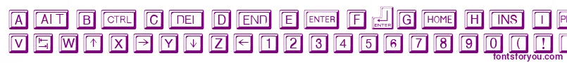 KeycapsRegular-fontti – violetit fontit