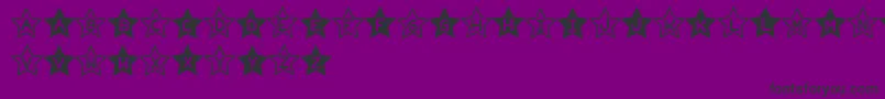 Fonte EstrelladoTfb – fontes pretas em um fundo violeta