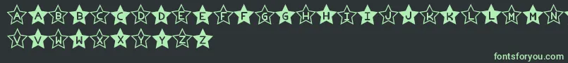 EstrelladoTfb Font – Green Fonts on Black Background