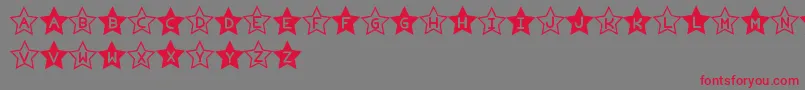 EstrelladoTfb Font – Red Fonts on Gray Background