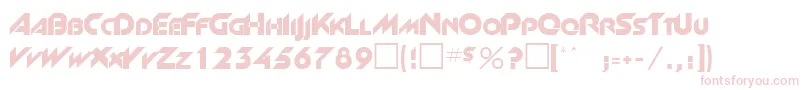 フォントRossalynRegular – 白い背景にピンクのフォント