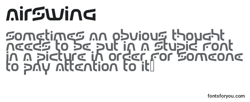 Airswing Font