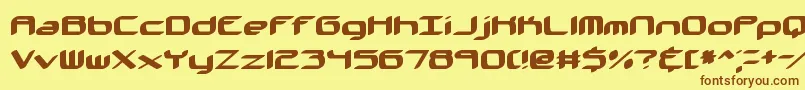 KinkaidBrk Font – Brown Fonts on Yellow Background