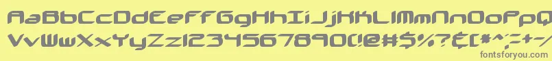 KinkaidBrk Font – Gray Fonts on Yellow Background