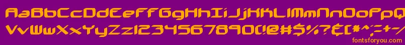 KinkaidBrk Font – Orange Fonts on Purple Background