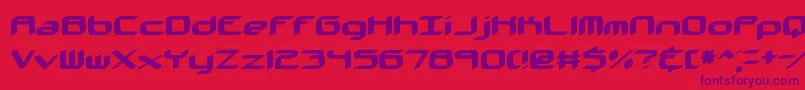 KinkaidBrk Font – Purple Fonts on Red Background