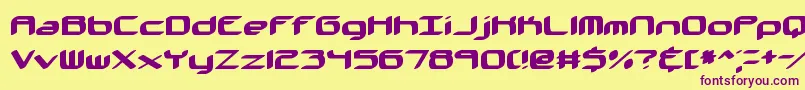 KinkaidBrk Font – Purple Fonts on Yellow Background