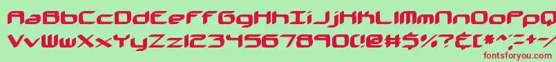 KinkaidBrk Font – Red Fonts on Green Background