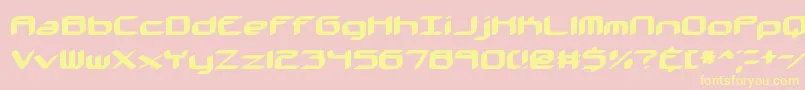 KinkaidBrk Font – Yellow Fonts on Pink Background