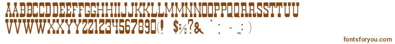 Шрифт DurangoNormal – коричневые шрифты