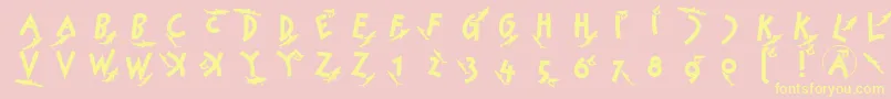 Más sobre la fuente Sharkjockey fuente Sharkjockey – Fuentes Amarillas Sobre Fondo Rosa