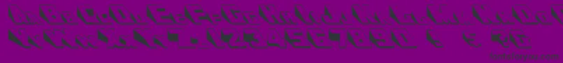 Fonte DoorjamRegular – fontes pretas em um fundo violeta