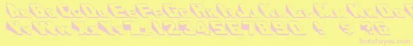 DoorjamRegular Font – Pink Fonts on Yellow Background