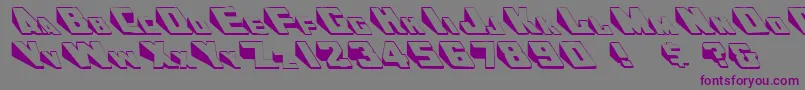 DoorjamRegular Font – Purple Fonts on Gray Background