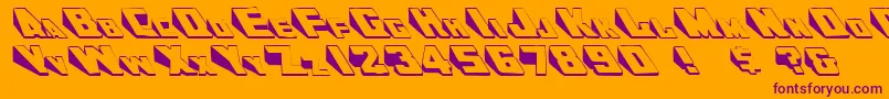 DoorjamRegular Font – Purple Fonts on Orange Background