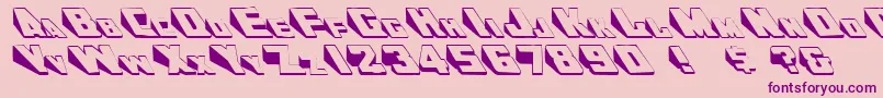 DoorjamRegular Font – Purple Fonts on Pink Background