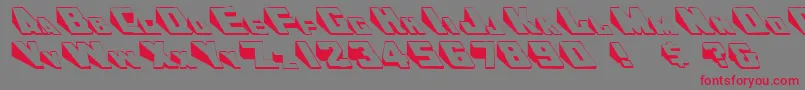 DoorjamRegular Font – Red Fonts on Gray Background