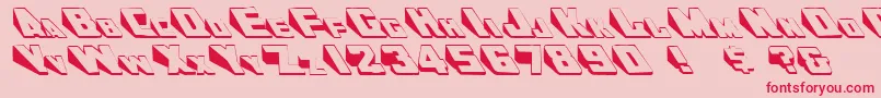 DoorjamRegular Font – Red Fonts on Pink Background