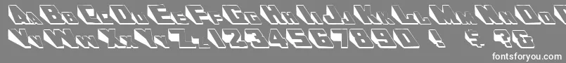 DoorjamRegular Font – White Fonts on Gray Background