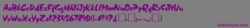 ColemenRegular Font – Purple Fonts on Gray Background