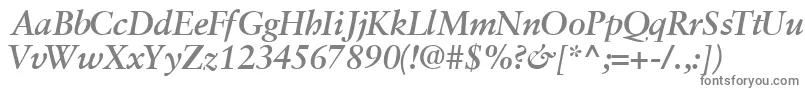 GaramondretrospectivesskBoldItalic-Schriftart – Graue Schriften