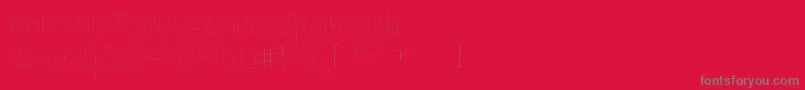 Kaleidescope Font – Gray Fonts on Red Background