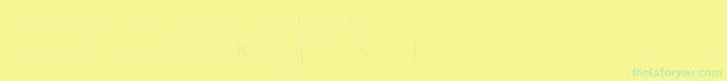 Kaleidescope Font – Green Fonts on Yellow Background