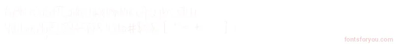 Kaleidescope-Schriftart – Rosa Schriften auf weißem Hintergrund