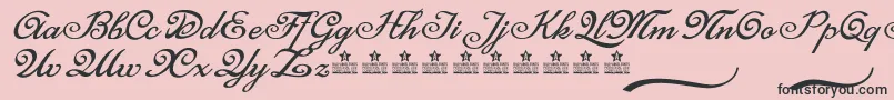 MisteryCursePersonalUse Font – Black Fonts on Pink Background