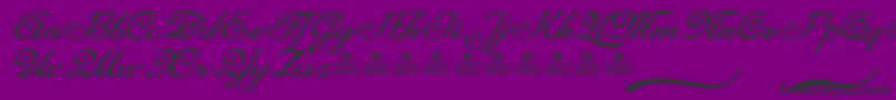 MisteryCursePersonalUse-Schriftart – Schwarze Schriften auf violettem Hintergrund