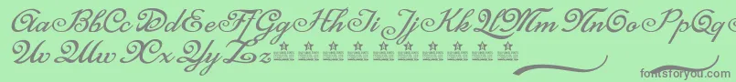 MisteryCursePersonalUse Font – Gray Fonts on Green Background