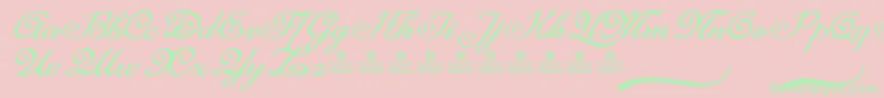 MisteryCursePersonalUse Font – Green Fonts on Pink Background