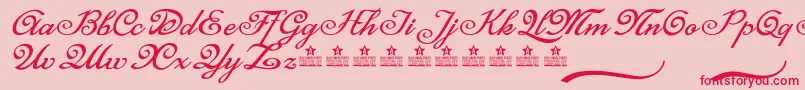 MisteryCursePersonalUse Font – Red Fonts on Pink Background